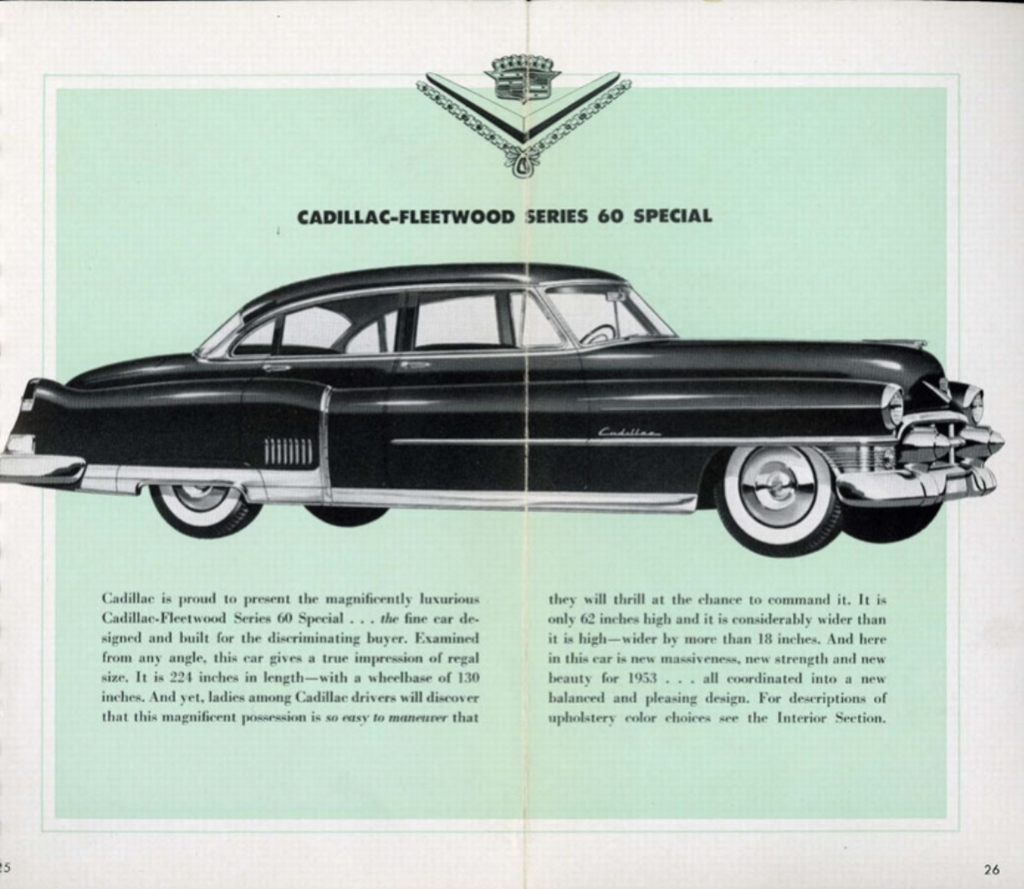 1953 Cadillac Salesmans Data Book Page 27